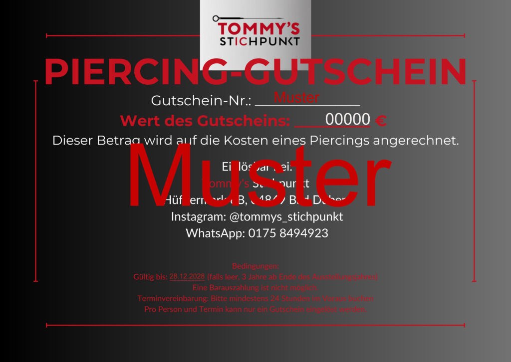 Piercing Gutscheine & Aktionen